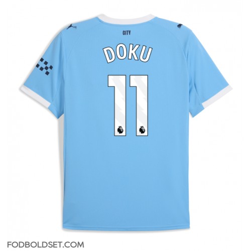 Manchester City Jeremy Doku #11 Hjemmebanetrøje 2025-26 Kortærmet